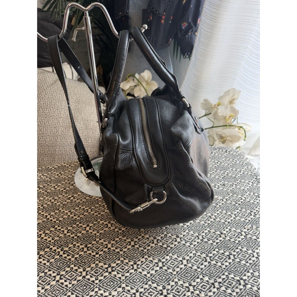 Rare Marc by Marc Jacobs $498 Black Classic Leather Satchel Purse - Picture 4 of 16